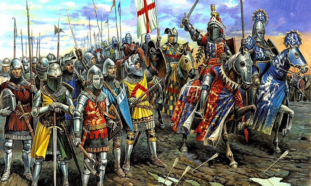 A Guerra dos Cem Anos foi um conflito entre Inglaterra e França